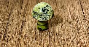 Mini Moss Agate Crystal Mushroom