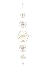 Crystal Grids: Crystal Grid Flower of Life Wall Hanging