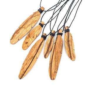 Palo Santo Feather Necklace