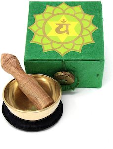 Heart chakra mini meditation singing bowl