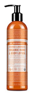 DR. BRONNER'S ORANGE LAVENDER ORGANIC HAND & BODY LOTION