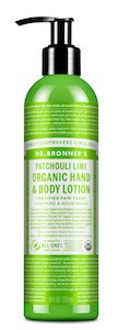 DR. BRONNER'S PATCHOULI LIME ORGANIC HAND & BODY LOTION