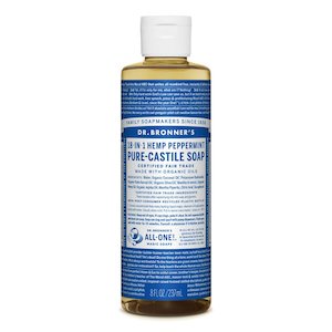 DR. BRONNER'S PURE CASTILE LIQUID SOAP - PEPPERMINT