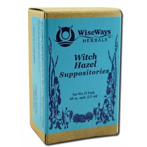 WISEWAYS HERBALS BODY CARE WITCH HAZEL Suppositories