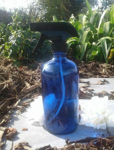 500ml Blue Glass Bottle with Trigger Spray Top