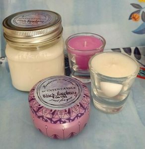 Products: Hand Poured Candles – Black Raspberry and Vanilla