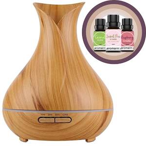 400ml Light Tulip Diffuser & 3 Fragrance Oils