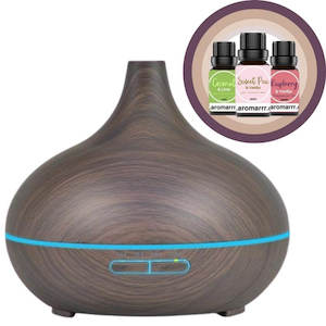 300ml Dark Oil Diffuser & 3 Fragrance Oils