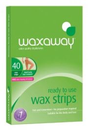 Cosmetic wholesaling: WAXAWAY-RTU 40s STRIPS(TOTAL BODY)(VALUE PACK)