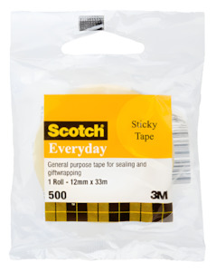 Scotch Everyday Tape 500 12mm x 33m