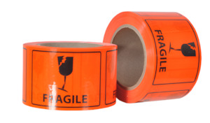 Stationery: Rippa Label Fragile 72mm x 100mm