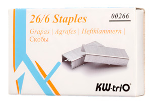 Stationery: KW-triO Staples 26/6 , Pack 5000