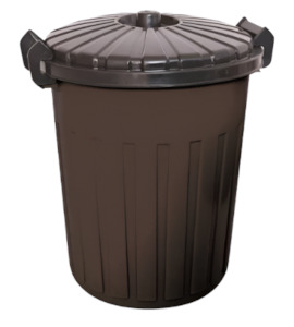 Plastic 43L Rubbish Bin with Lid