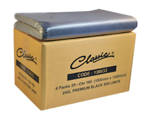 Classic 240L Bin Liner Black