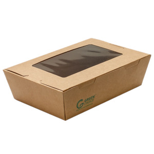 Green Choice Takeaway Box with Window - Small