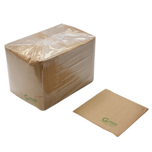 Green Choice Kraft Napkins - 1/4 Fold, Brown (3000 sheets)