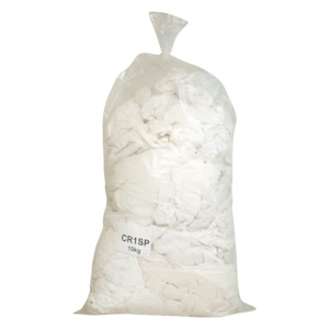 White T-Shirt Rags - 15kg