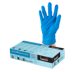 Bastion Blue Nitrile Gloves 100pk