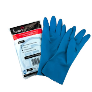 Bastion Blue Rubber Gloves