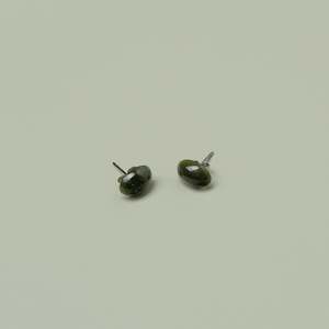 Large Oval Stud Earrings