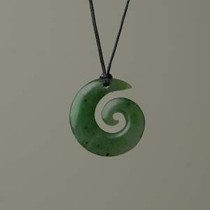 Open Koru Pounamu Small Pendant