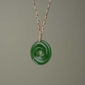 Double Koru Medium Large Pendant