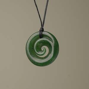 Small Koru Greenstone Pendant