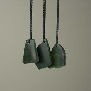 Large Greenstone Drop Pendant