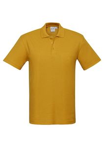 Bizcare Collection: Crew Men's Polo Shirt - Gold