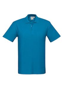 Bizcare Collection: Crew Men's Polo Shirt - Cyan