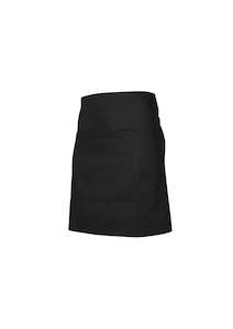 Hospitality: Short Half Apron P/C - Black