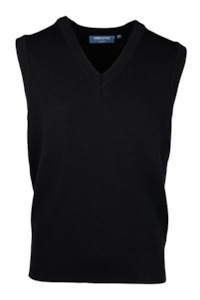 Merino Blend V Neck Vest