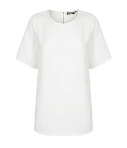 Short Sleeve Soft Taylor Top - Ivory