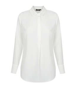 Career By Gloweave: Long Sleeve Soft Quinn Top - Ivory