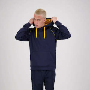 Performance Pullover Hoodie - Navy/Gold