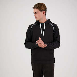 Performance Pullover Hoodie - Black/White