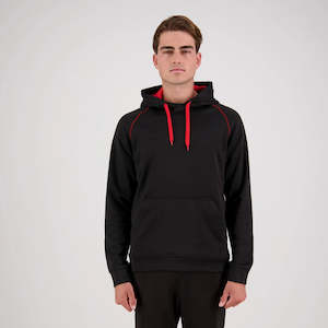 Performance Pullover Hoodie - Black/Red