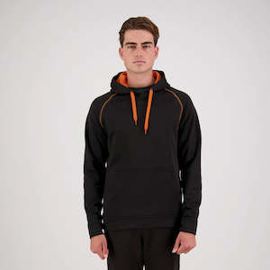 Performance Pullover Hoodie - Black/Orange