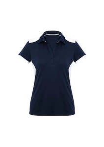 Ladies Rival Polo - Navy/White