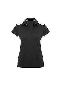 Ladies Rival Polo - Black/White