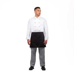 Aprons 1: Chefs Half Apron with pocket - Black