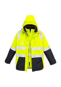 Syzmik Workwear By Fashion Biz Arrow Uniforms: Hi-Vis 4 in 1 Waterproof Jacket