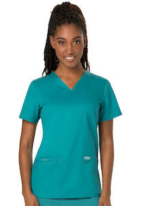 Cherokee Women's WW Revolution V-Neck Top - Teal Blue