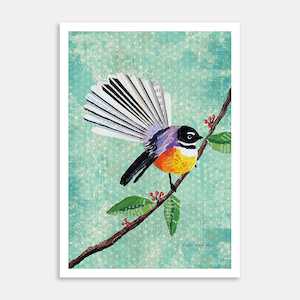 Fantail Art Print by Anthea Weir