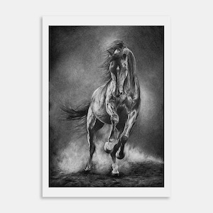 Creative art: Dark Horse Art Print By Kerina Ward