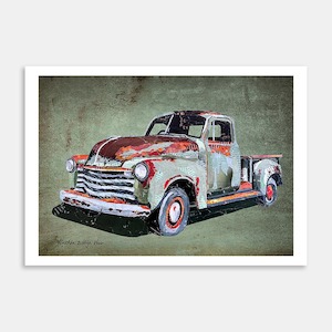 Chev Truck 2.1 Art Print by Anthea Weir