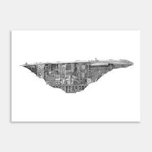 A Slice Through the Mine Art Print By William Lampen-Smith