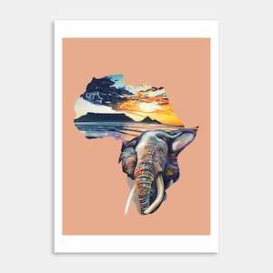 Creative art: African Map Art Print By Samantha Payne