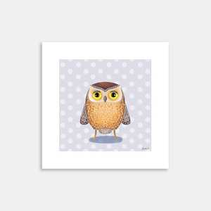 Ruru Owl Art Print By Deborah Hinde