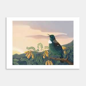 SLKS Tui Landscape Art Print By Deborah Hinde